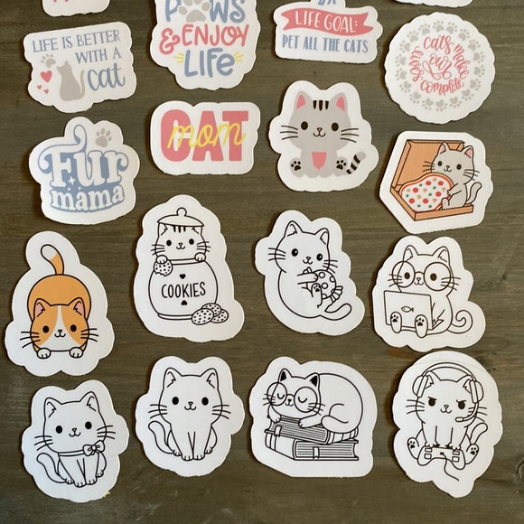 Handmade Cat Mom Stickers - Picture 4 of 7